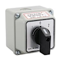 Miniatyrbillede 1 af 5: Universal Rotary Changeover Switch SZW26-20/D202.2D med Master Switch Ydre Kasse 660V 20A 3 Positioner 2 Fase