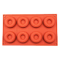 Miniatyrbild 1 av 5: Munkform Non-Stick Flexibel Silikon Kakform 6/8 Rutors Design Bakform för Hemkök Bageri L
