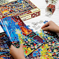 Miniatyrbillede 2 af 5: Puzzle julekalender 2023, 1008 puslespilsbrikker 24 dages jule nedtællings julekalendere 1