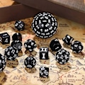 Miniatyrbillede 2 af 5: 15 Dele Komplet Polyhedral DND Terningesæt D3-D100 Sfæriske Terningesæt, 100 Siders Terningesæt til Rollespil
