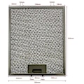 Miniatyrbillede 4 af 5: 3 stk. Belling Universal 320 x 260 mm Metal Kogepladeemhætte Fedtfilter