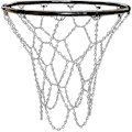 Miniatyrbild 1 av 5: Basketnät för utomhusbruk, ersättningsnät för basket, basketnät för utomhusbruk, metallnät för basket, standardhållbart galvaniserat basketnät för inomhusbruk