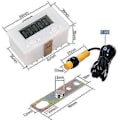 Miniatyrbillede 3 af 5: Digital 0-99999 Tæller 5 Cifre Plus Op Måler + Nærhedsafbryder Sensor Med Magnetisk Bedst