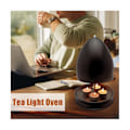 Miniatyrbilde 1 av 5: Telysovn for oppvarming, telysvarmer, metalllysromvarmer soverom kontor camping