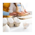 Miniatyrbilde 5 av 5: 50 Stykker Eggkartonger i Papir For Kyllingegg Massefiberholder Bulk Holder 6 Egg Gårdsmarked