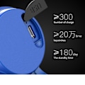 Pikkukuva 3 / 5: JUSCH USB ladattava polkupyörän torvi sähköpyörän kello 100-120 DB vedenpitävä 4 äänitilaa - 1903 punainen (yksi)