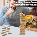 Miniatyrbild 2 av 5: 54 st Träfrågeplockepinn Vuxna Barn Familj Vänner Interaktion Rolig Träklossleksak Multiplayer Single Player Stapelbart Spel