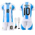 24-25 Argentina 3 Stjerner Børnefodboldtrøjer Sæt Fodboldtøj No.10 Messi 16