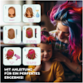 Miniatyrbild 5 av 7: Hårkritset för flickor | 10 tvättbara färger | Perfekt present till flickor i åldrarna 3 till 7 | Kreativ goodiebag för barns födelsedag 2025