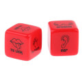 Pikkukuva 3 / 5: 2 kpl D6 Glow In Dark Couples Foreplay Pelinoppoja hänelle tai hänen mausteiselle lahjalle