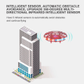 Miniatyrbild 5 av 5: Ufo Quadcopter med Auto Hovering, Headless Mode, 3D Flip, Kasta för att Starta, Fjärrkontroll, Lätt att Flyga, Inomhusleksaker Drönare för Pojkar Flickor Red