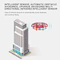 Pikkukuva 5 / 5: Ufo-nelikopteri automaattisella leijunnalla, Headless-tilalla, 3D-käännöksellä, heitolla käynnistykseen, kauko-ohjauksella, helppo lentää, sisälelu-drone pojille ja tytöille Red