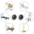 Miniatyrbillede 4 af 4: 2 Stk. Udskiftningshjul i Gummi til Indkøbsvogne, Plastik Trolley Hjul med Skum, Sort Hot Design Trolley Hjul, Til Indkøbsvogne, Trolleys, N