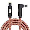 Miniatyrbillede 2 af 5: 90 Graders Optisk Kabel 5.1 Digital Lyd Spdif Fiber Optisk Audio Toslink Kabel 1m