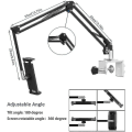 Miniatyrbilde 2 av 2: Tablettstativ for seng, justerbar og sammenleggbar med 360 graders rotasjon for iPhone, iPad, mobiltelefon, nettbrett