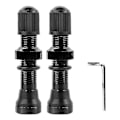 Miniatyrbilde 1 av 5: 2 stk sykkel Schrader A/v ventiler 40mm for Mtb tubeless felger, svart