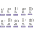 Pikkukuva 4 / 5: M3 M4 M5 M6 M8 set ruuvit 200 kpl, set erilaisia ​​set , ruostumaton teräs set