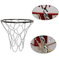 Miniatyrbild 3 av 5: Basketnät för utomhusbruk, ersättningsnät för basket, basketnät för utomhusbruk, metallnät för basket, standardhållbart galvaniserat basketnät för inomhusbruk