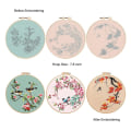 Miniatyrbilde 5 av 5: Broderikit for Begynnere, Sett for Voksne Inkluderer 3 Broderistoff med Fuglemønster