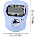 Miniatyrbilde 5 av 5: Mini Digital Finger Counter Clicker Teller Elektronisk Hånd Tally Teller Ring 5 stk Tilfeldig Farge Nyttig Og Mote