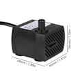 Miniatyrbillede 3 af 5: 350L/H 5W Nedsænkbar Vandpumpe til Akvarium Bordspringvand Fontæner Vandhave Hydroponiske Systemer