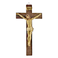 Pikkukuva 2 / 5: Hartsioinen ristiinnaulittu Jeesus Kristus jalustalla, ristifiguuri kodin kappelille