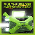 Miniatyrbilde 2 av 5: 10000mAh multifunksjonell radio med håndsveiv, solcellelading, USB-lading, FM AM WB NOAA værvarslingsradio, nød-LED-lommelykt, strømforsyning