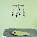 Miniatyrbilde 3 av 3: Spinner Lysestake Roterende Drømmende Karusell Lys Duftlys Spinner Holder Hjem Dekor Gaver Stars