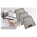 Miniatyrbillede 3 af 5: 3 stk. Belling Universal 320 x 260 mm Metal Kogepladeemhætte Fedtfilter
