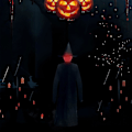 Pikkukuva 1 / 5: Valaistut noidat Halloween-koristeet LED-valoilla Piha Puutarha 1 Noidan-väri1 Noita
