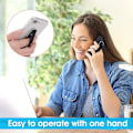 Miniatyrbilde 6 av 7: 4 mobiltelefonbraketter med fingerstropper, sklisikre elastiske mobiltelefonbraketter, egnet for smarttelefoner og små nettbrett (svart)