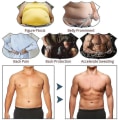 Miniatyrbilde 5 av 5: Bukshorts for menn Body Shaper Kompresjon Høy midje Trainer Mage Mage Slank Body Shaper Boxerundertøy black 3XL