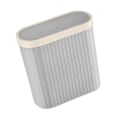 Pikkukuva 4 / 5: Soikea roskakori kapea jäteastia roskasäiliö keittiön roskakori pyykkitupaan aurinkohuoneeseen autotalliin kotiin grey L