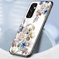 Miniatyrbild 4 av 5: Härdat Glas Skal med Ringstöd för Samsung Galaxy A35 5G Multicolor Gardenias