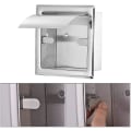 Pikkukuva 3 / 3: Uppoasen WC-paperiteline, ruostumaton teräs WC-paperiteline Vedenkestävä Kiillotettu WC-paperilaatikko