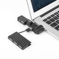 180° Rotation USB 2.0 Hub-expansion, USB 4-portars hubb, Kan Rotera