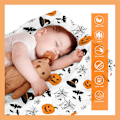 Miniatyrbilde 5 av 5: Halloween-teppe med gresskar, lett fleecepledd, gave til bursdag, jul, myke flanelltepper for alle årstider, seng, sofa - 100x127 cm