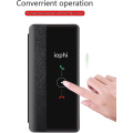 Miniatyrbillede 2 af 5: Huawei P30 Cover, Smart View Læder Flip Cover, [Strømsparefunktion][Integreret Beskyttelse](p30, sort)