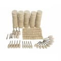 Miniatyrbild 1 av 2: 129 st Filt Ull Polering Slipning Buffing Pad Ull Polerhjul Set För Metall Ytvaxning Polering Buffert