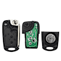 Pikkukuva 4 / 4: Tib Kia Rio Ceed Ceedpro Picanto 2004-2011 433mhz taittuva auton kaukosäädin avain Id46 sirulla, automaattinen auton avain 3 napilla