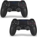 2-pack PS4-kontroller DoubleShock Trådlös för Playstation 4 Svart