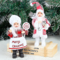 Miniatyrbillede 5 af 5: Santa Claus Pendant Creative Chef Pendant dekoration (2 stykker, blandede farver)