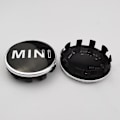 Miniatyrbillede 1 af 4: 4 stk. 56 mm Sort Rød Auto Hjul Centerkapsel Logo Nav Covers Badge Emblem Tilbehør Til Mini Cooper S Works Jcw Bil Styling, sort
