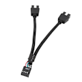 Miniatyrbilde 3 av 5: Hovedkort USB 9-pinners grensesnitt Header Splitter 1 til 2 Skjøteledning Adapter