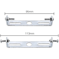Miniatyrbillede 2 af 2: 4 stk. Loftlampe Beslag 90mm Hængende Lampe Tilbehør Loft Lysekrone Loftlampe Base Plade Loft Lampe Plader Plade H