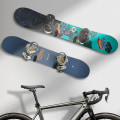 Miniatyrbillede 2 af 5: 2 stk. Vandrette Snowboard Vægmonteringsklips Snowboard Vægreol Snowboard Montering Opbevaring Snowboard Display Vægmontering