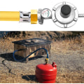 Miniatyrbilde 2 av 4: Gassadapter Kobber Gassslangeadapter Gassflaske Tilkoblingsadapter Gassadapter 1/2 Til 1/4, 3/4 Tilkoblingsfitting For Gasskomfyrer, Campingkomfyrer, Komfyr