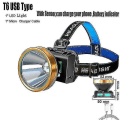 Miniatyrbillede 2 af 4: 500000lm Xhp90.headlamp Mest kraftfulde pandelampe Usb |forlygter