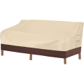 Miniatyrbilde 1 av 5: Heavy Duty Patio Sofatrekk 100 % vanntett 3-seters utendørs sofatrekk med luftventil og håndtak 60" B X 40" D X 35" H Beige Brun