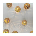 Miniatyrbillede 2 af 5: 2,5M 10LED Papir Rattan Bold Lys Dekoration Julefestival Lysstreng Lysstreng Hængende